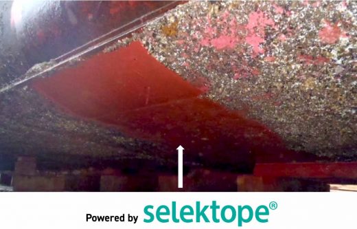 Test patch with Selektope. Selektope is a unique and sustainable bio-technology against barnacle fouling.